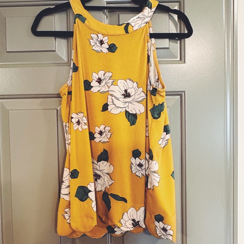 Faith & Joy Floral Dressy Tank